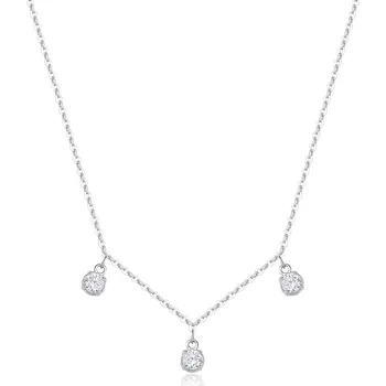 Módní doplněk S'Agapõ Ocelový náhrdelník s kubickými zirkony Dazzly SDZ141 + 2 měsíce na vrácení zboží