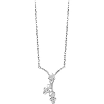 Módní doplněk Silver Cat Okouzlující stříbrný náhrdelník s perličkami SC313 + 2 měsíce na vrácení zboží