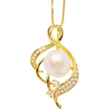 Šperk Oliver Weber Pozlacený stříbrný náhrdelník s perlou Ivory 61305G + 2 měsíce na vrácení zboží