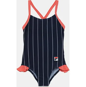 Dámská móda Jednodílné dětské plavky Fila LOMELLINA AOP FAK0422 námořnická modř 59X, vel. 86-92