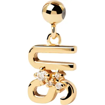 Šperk PDPAOLA Jedinečný pozlacený přívěsek se zirkony US Charms CH01-032-U + 2 měsíce na vrácení zboží