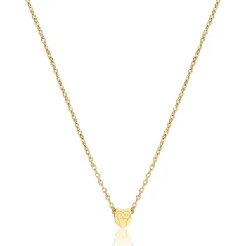 Módní doplněk S'Agapõ Pozlacený náhrdelník Sova Click SCK255 + 2 měsíce na vrácení zboží