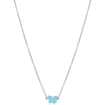 Módní doplněk S'Agapõ Ocelový náhrdelník s motýlem Click SCK209 + 2 měsíce na vrácení zboží