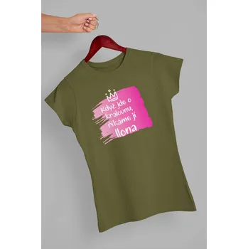 Dámské tričko Dámské tričko Ilona Barva: Khaki, Velikost: 2XL