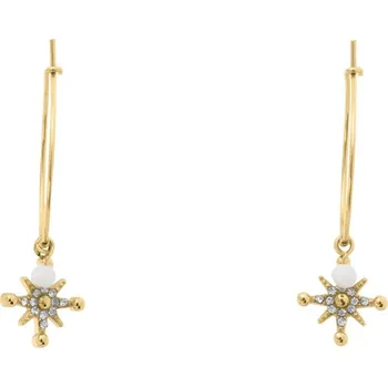 Módní doplněk Pierre Lannier Pozlacené kruhové náušnice s přívěsky Australe BJ22A2211 + 2 měsíce na vrácení zboží