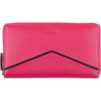 Peněženka SEGALI Dámská kožená peněženka 7079 hot pink + 2 měsíce na vrácení zboží