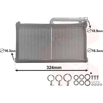 Výměník tepla, vnitřní vytápění VAN WEZEL 03006296