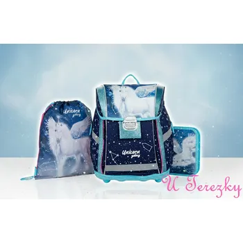 Školní batoh Oxybag Školní set 3ks PREMIUM LIGHT Pegas batoh, sáček, penál 0-75823