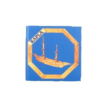 Dřevěná hračka Kapla - Tom van der Bruggen Kapla knížka nápadů modrá