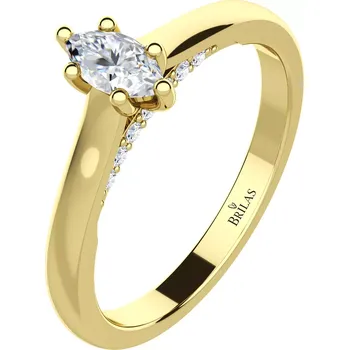 Šperk Venteto G Briliant - zásnubní prsten ze žlutého zlata s brilianty