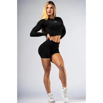 Dámské kraťasy NEBBIA High-waist push-up šortky POWER černé M