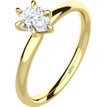 Šperk Nokto G Briliant - zásnubní prsten ze žlutého zlata s brilianty