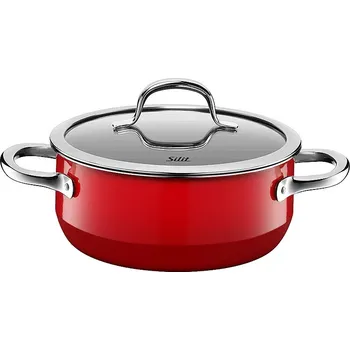 Hrnec Kastrol 20 cm Passion Colours Red - Silit (Hrnec nízký Passion Red 20 cm - Silit-WMF Group)