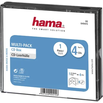 Hama Ochranný obal pro CD/DVD 4 ks transparentní/černý