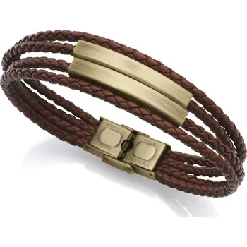 Náramek Viceroy Hnědý kožený náramek Air 75301P01011 + 2 měsíce na vrácení zboží