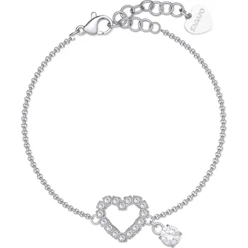Náramek S'Agapõ Romantický ocelový náramek se srdcem Twinkle SWN11 + 2 měsíce na vrácení zboží