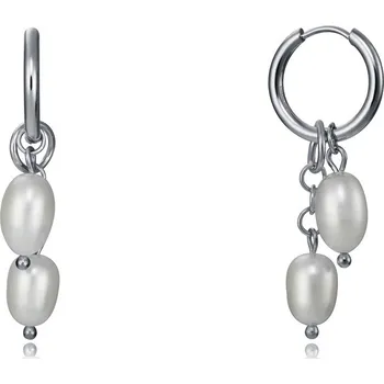 Módní doplněk Viceroy Půvabné kruhové náušnice s perlami 2v1 Chic 1338E01010 + 2 měsíce na vrácení zboží