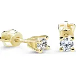 Cutie Diamonds Náušnice ze žlutého zlata s diamanty DZ61062-30-00-X-1 + 2 měsíce na vrácení zboží