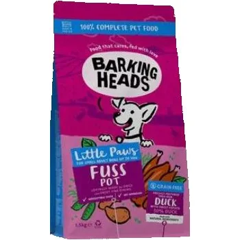 Krmivo pro psa 2ks BARKING HEADS Little Paws Fuss Pot Duckk (Small Breed) 1,5kg