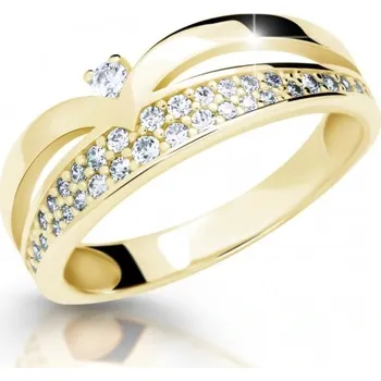 Prsten Cutie Diamonds Dokonalý prsten ze žlutého zlata s diamanty DZ6820-2544-10-X-1 48 mm + 2 měsíce na vrácení zboží