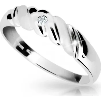 Prsten Cutie Jewellery Slušivý prsten z bílého zlata Z6732-1207-10-X-2 53 mm + 2 měsíce na vrácení zboží