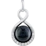 Silvego Stříbrný přívěsek s modrým slunečním kamenem JST14710PBG + 2 měsíce na vrácení zboží