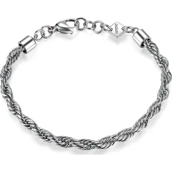 Módní doplněk S'Agapõ Pletený ocelový náramek Valis Amistad SAS11 + 2 měsíce na vrácení zboží
