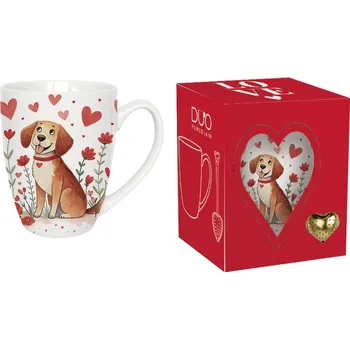 Porcelánový hrnek PES 350 ml s louhovačem v krabičce