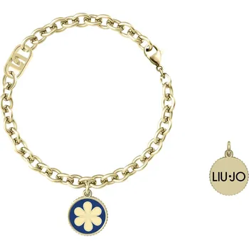 Šperk Liu Jo Stylový pozlacený náramek se smaltem Květina Bloom LJ3111 + 2 měsíce na vrácení zboží