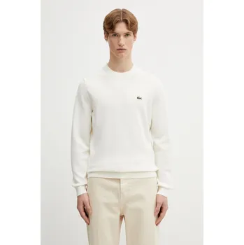 Dámské oblečení Bavlněný svetr Lacoste, M, béžová, 01X