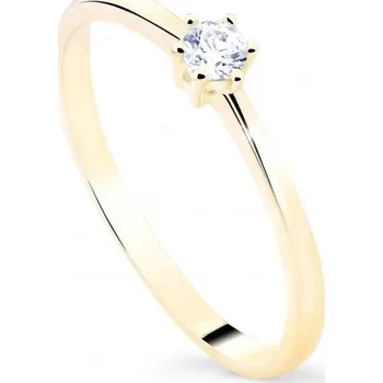 Prsten Cutie Diamonds Minimalistický prsten ze žlutého zlata s diamantem DZ8011-10-X-1 58 mm + 2 měsíce na vrácení zboží