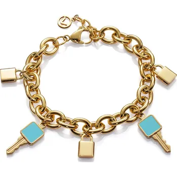 Módní doplněk Viceroy Hravý pozlacený náramek s přívěsky Chic 75287P01012 + 2 měsíce na vrácení zboží