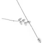 Vuch Elegantní ocelový náhrdelník Silver Fallness + 2 měsíce na vrácení zboží