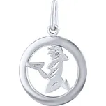 Silvego Stříbrný přívěsek znamení zvěrokruhu Panna - kulatý SILVEGOB10283S09 + 2 měsíce na vrácení zboží