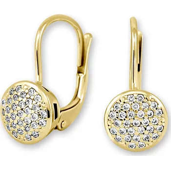Náušnice Soliter Zářivé náušnice ze žlutého zlata se zirkony 239 001 00623 + 2 měsíce na vrácení zboží