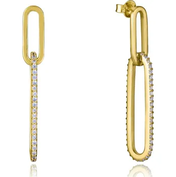 Módní doplněk Viceroy Pozlacené oválné náušnice 9137E100-30 + 2 měsíce na vrácení zboží