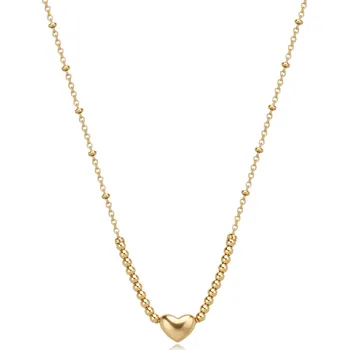 Šperk S'Agapõ Pozlacený srdíčkový náhrdelník pro ženy Stellar SSE12 + 2 měsíce na vrácení zboží