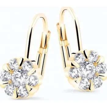 Náušnice Cutie Diamonds Okouzlující visací náušnice ze žlutého zlata s diamanty DZ8039-55-00-X-1 + 2 měsíce na vrácení zboží