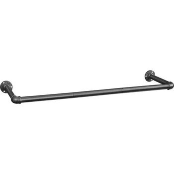 Věšák SONGMICS Nástěnný věšák na oděvy, 92x30x7cm, černý Věšák na oblečení