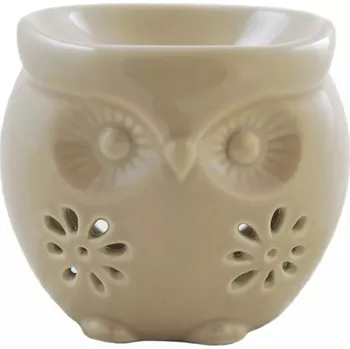 Aroma lampa Bridgewater candle company Aroma lampa OWL (sovička) krémová 9x8x9 cm