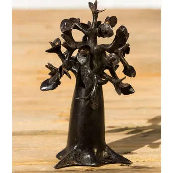 Hammershus Fairtrade Kovová soška baobabu z Burkiny Faso, 13 cm