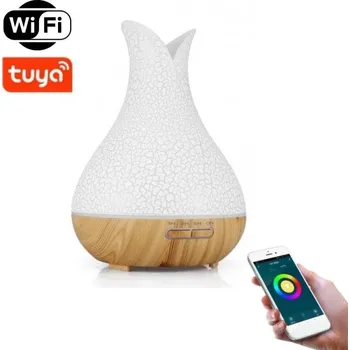 Aroma difuzér Aroma difuzér BOT Smart aroma difuzér B5 - bílá a světle hnědé dřevo 400 ml