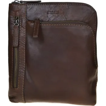 SEGALI Pánská kožená crossbody taška 25579 Brown + 2 měsíce na vrácení zboží