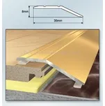 59104 950/1 Náběh.lišta H=8mm, lepící 35mm /04 - Elox...