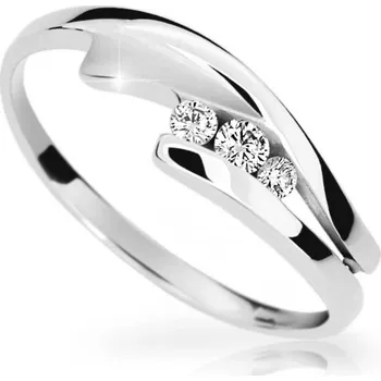 Prsten Cutie Diamonds Slušivý prsten z bílého zlata s diamanty DZ6883-1750-10-X-2 60 mm + 2 měsíce na vrácení zboží