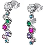 Lotus Silver Moderní stříbrné náušnice s třpytivými zirkony LP1979-4/2 + 2 měsíce na vrácení zboží