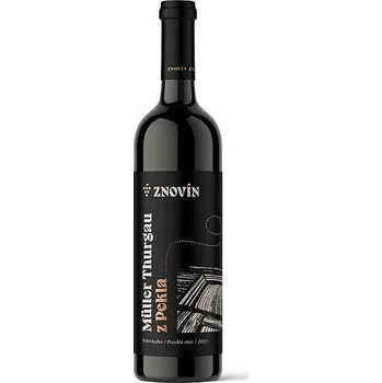 Víno Znovín Müller Thurgau z Pekla 2023 pozdní sběr 0,75 l