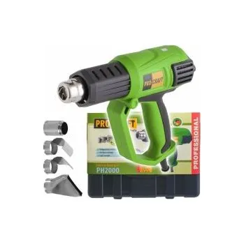 Horkovzdušná pistole Pistole horkovzdušná 2000W digitální 50-600°C, opalovací pistole s reg