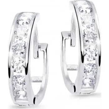 Náušnice Cutie Diamonds Slušivé dětské náušnice z bílého zlata s brilianty DC3345-10-00-X-2 + 2 měsíce na vrácení zboží