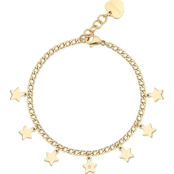 Náramek S'Agapõ Pozlacený náramek s hvězdičkami Message SSG14 + 2 měsíce na vrácení zboží